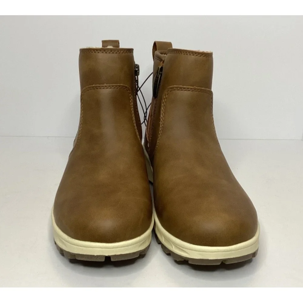 Khombu All Weather Memory Foam Boot Brown Women's Size 6 NEW